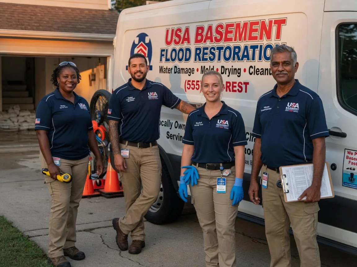Basement Flood Cleanup company in Sailor Springs, IL
