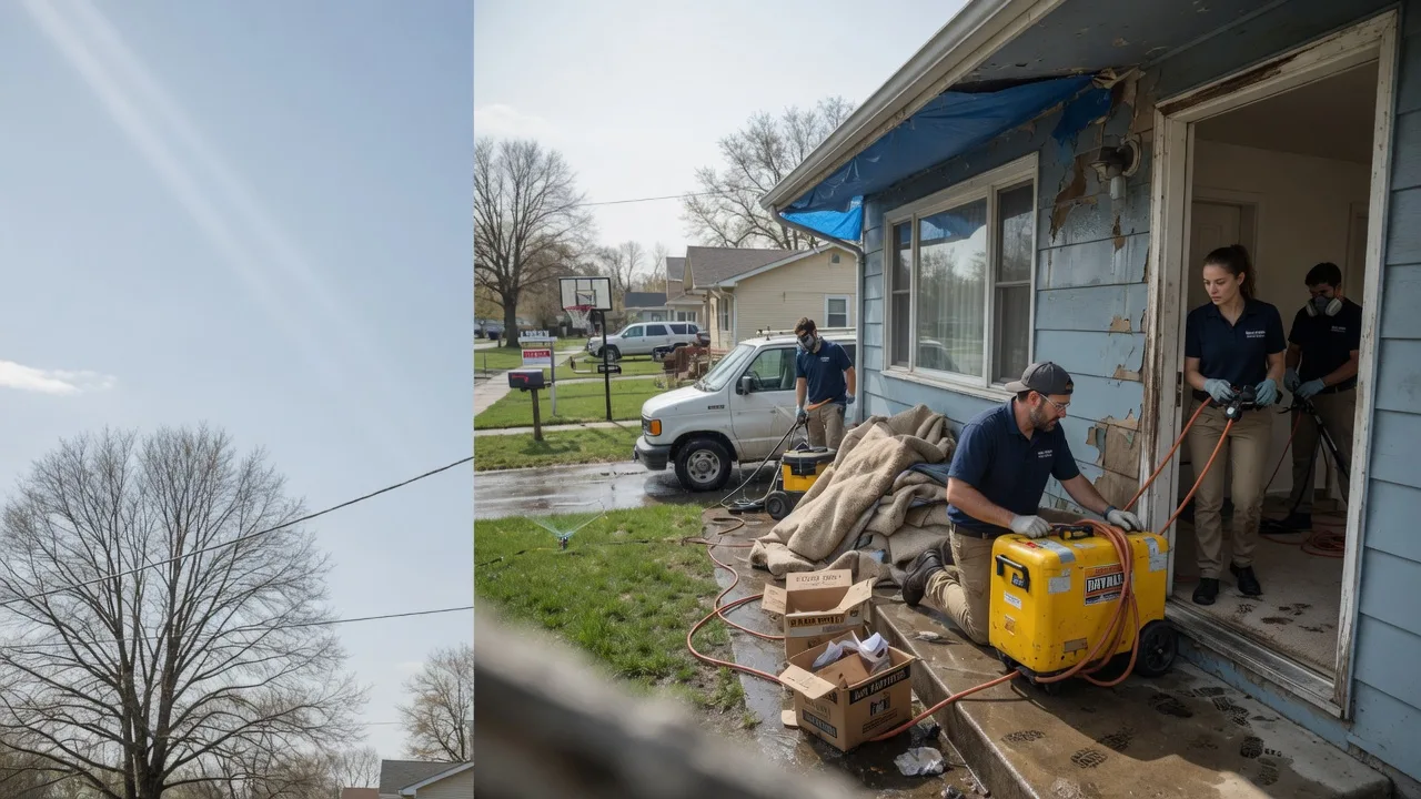 Basement Flood Cleanup in Sailor Springs, IL near me